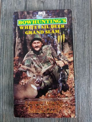 Bks Whitetail Deer Grand Slam Video Vhs Hunting Rare