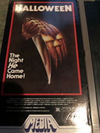 Halloween (vhs,  1981) Rare Media 1981 Carpenter Horror Cult Classic