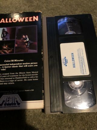Halloween (VHS,  1981) Rare Media 1981 Carpenter Horror Cult Classic 5