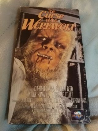 The Curse Of The Werewolf Rare Vhs Oliver Reed 1961 Terence Fisher Vg,
