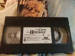 The Curse Of The Werewolf RARE VHS Oliver Reed 1961 Terence Fisher VG, 3
