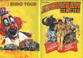 Flavio Togni - American Circus Europe Tour Rare Circus Program 1992