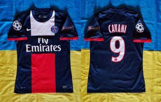 ● Rare Cavani Paris Saint - Germain 2013/2014 Home Shirt Nike Size Men Adult S ●