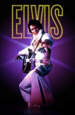 Elvis Presley Poster - Live Shot - Rare