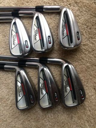 Rare Left Handed Titleist Ap1 Irons 5 - Pw With Steel Shafts