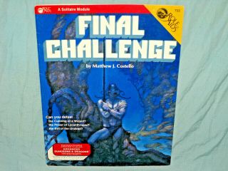 Ad&d 1st Edition Role Aids Module - Final Challenge (rare Solo And Exc)