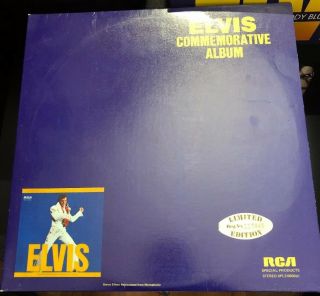 Elvis Commemorative Album Rare 2 Lp 