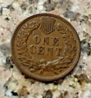 RARE 1886 U.  S INDIAN HEAD PENNY BROWN TYPE 1 CLEAR SHARP DETAILS N/R 8