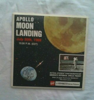 Apollo Moon Landing View Master Gaf Packet 1969 Rare 50 Years Ago