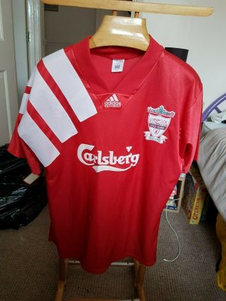 Rare Old Liverpool 1992 Football Shirt Size X Large 44/46