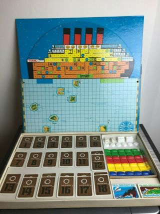 Rare 1976 Sinking Of Titanic Board Game,  Ideal (complete Minus Instructions)