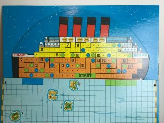 RARE 1976 Sinking Of Titanic Board Game,  Ideal (Complete minus instructions) 4