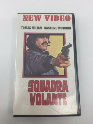 Emergency Squad - 1974 - Vhs - Pal - Video Label - Italy - Ultra Rare