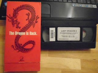 Rare Promo Lady Dragon 2 Screener Vhs Film 1993 Martial Arts Cynthia Rothrock