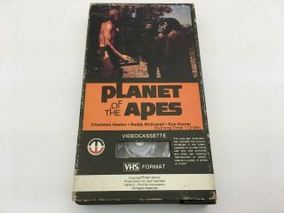 Planet Of The Apes (vhs,  1979) Rare Oop Htf 1st Magnetic Release,  Mvc 1054 Pota