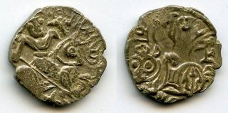 Rare Early Silver Drachm Of Spalapati Deva,  Ca.  750 - 800 Ad,  Kabulshahi (tye 2.  6)