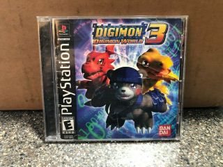 Digimon World 3 Ps1 (playstation) Rare Complete - -