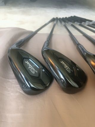 Titleist 718 AP3 Black Irons Limited Edition 4 - PW,  48 AMT BLACK R300 - RARE LOOK. 5