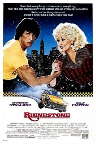 Dolly Parton Sylvester Stallone Rhinestone Movie Poster 24x36 Nyc Rare