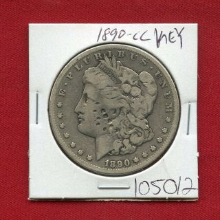 1890 Cc Morgan Silver Dollar 105012 Good Detail Coin Us Rare Key Date
