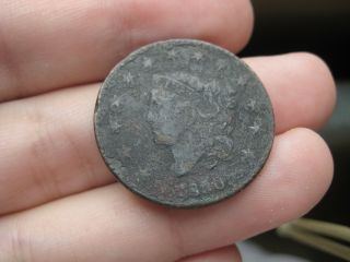 1830 Matron Head Large Cent Penny - Very Rare Medium Letters?