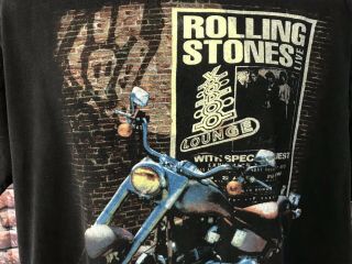 Rolling Stones Voodoo Lounge Harley Davidson 1994 VTG Concert Shirt Rare (003) 2