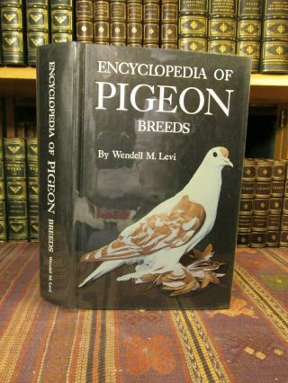 1965 Levi Encyclopedia Of Pigeon Breeds Rare Bird Book Guide Color Photos Hb/dj