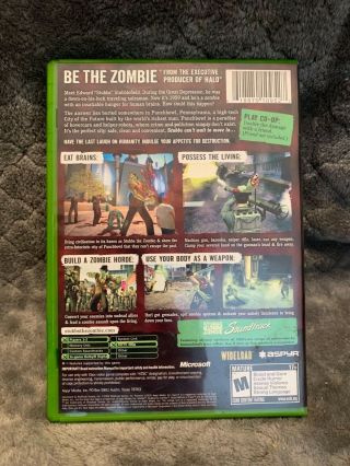Stubbs the Zombie in Rebel Without a Pulse (Microsoft Xbox,  2005) COMPLETE RARE 2