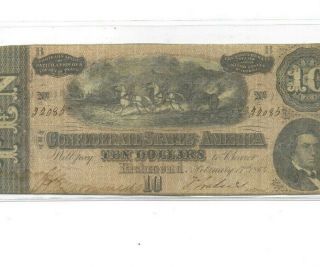 $10 (confederate Note) 1800 