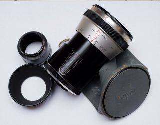 Rare Heinz Kilfitt Makro Kilar M39 90mm F/2.  8 Lens Rezex Exakta Adapter,  Pouch