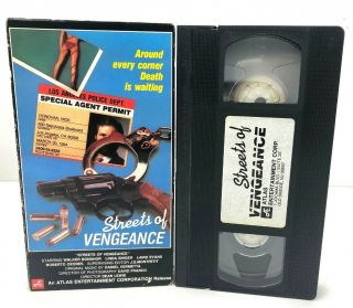 Streets Of Vengeance Vhs Rare Action Sleaze Atlas Entertainment 1992 Oop