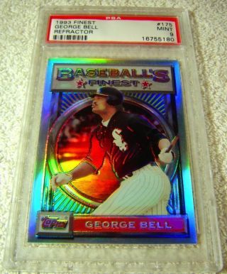 George Bell 1993 Topps Finest Refractor 175 Psa 9 Very Rare White Sox