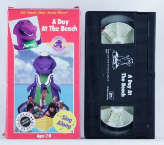 Extremely Rare Barney Vhs A Day At The Beach Sandy Duncan As Mom 1989