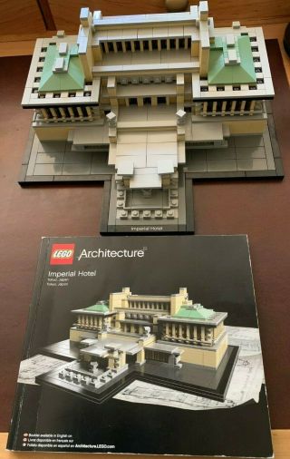 Lego Architecture Imperial Hotel 21017 Complete W/ Instructions Rare No Box