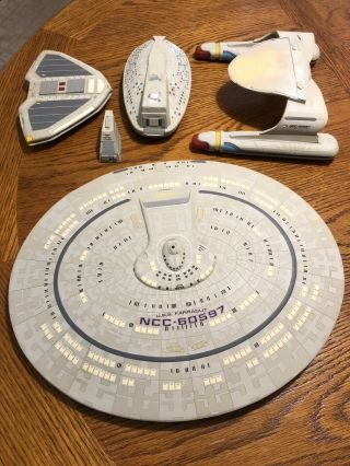 Rare Star Trek Uss Farragut 1/1400 Warp Models Grp Model Kit Assembled Painted