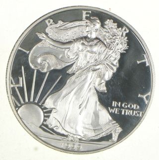 Proof - - 1999 - P American Silver Eagle - Deep Cameo Proof - Rare 618