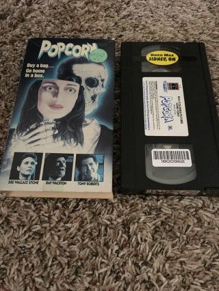 Rare Popcorn Vhs - From 1991 Dee Wallace Ray Walston Stalker Slasher