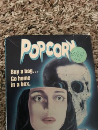 Rare POPCORN VHS - From 1991 Dee Wallace Ray Walston STALKER SLASHER 4