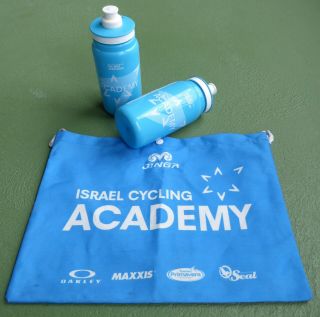 Rare 2019 Team Israel Cycling Academy Water Bottle Feed Bag Set Tour De France