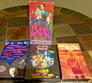 Sex Pistols Great Rock N Roll Swindle (dvd),  3 Great Punk Rock Vhs Tapes Rare