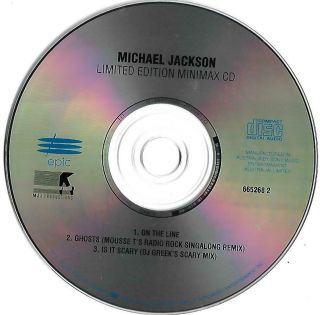RARE Michael Jackson On The Line Minimax CD Made In Australia (1997) 2
