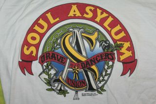 1992 Soul Asylum Grave Dancers Union Concert Tour Shirt Giant Xl Rare