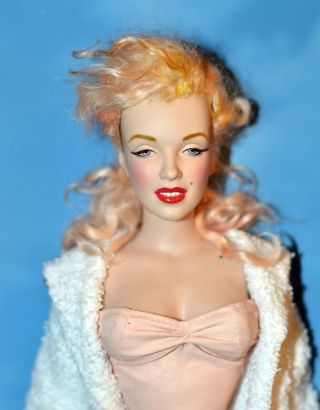Rare Ooak Late Kim Goodwin 16 " Vinyl Marilyn Monroe Andre De Dienes Custom Doll
