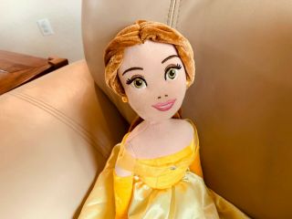 Rare Disney Store Princess Beauty & Beast Belle 12 " Plush / Stuffed Doll