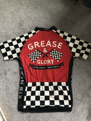 Twin Six Mens Cycling Jersey Size M “Grease & Glory” Rare Made In USA 2
