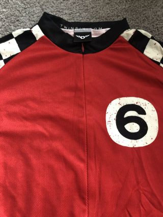 Twin Six Mens Cycling Jersey Size M “Grease & Glory” Rare Made In USA 3