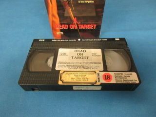 DEAD ON TARGET VHS MOVIE ULTRA RARE 1992 CVN 6