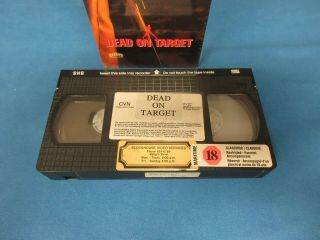 DEAD ON TARGET VHS MOVIE ULTRA RARE 1992 CVN 7