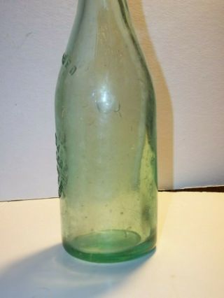 Coca - Cola STRAIGHT SIDE Bottle BATTLE CREEK,  MICH Bottling Co Green Coke RARE Mid 4