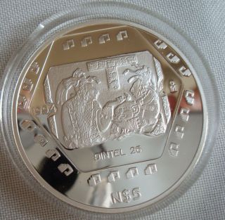 Mexico Rare Dintel 26 N$5 Onza Silver Proof Uncirculated 1994